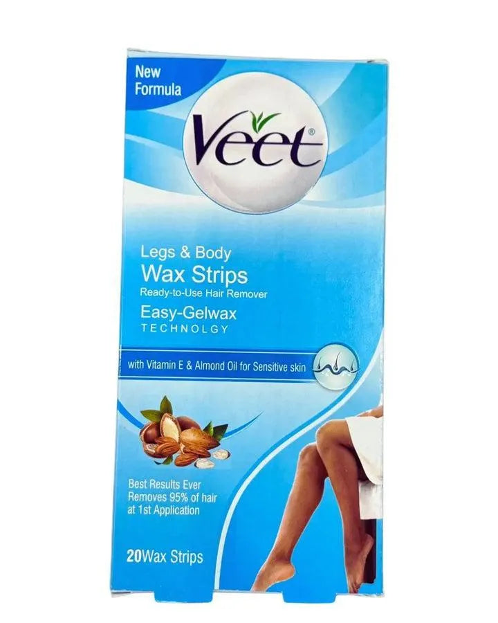Veet Wax Strips for Smooth Legs & Body 200+