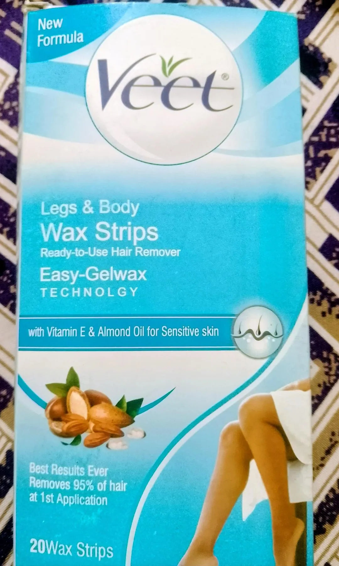 Veet Wax Strips for Smooth Legs & Body 200+