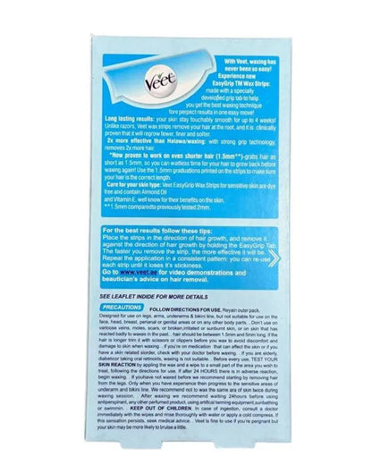 Veet Wax Strips for Smooth Legs & Body 200+