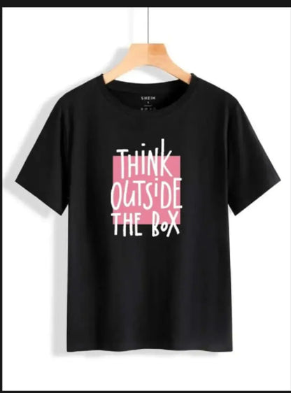 1 Pc Women's Stitched Cotton Printed T-Shirt