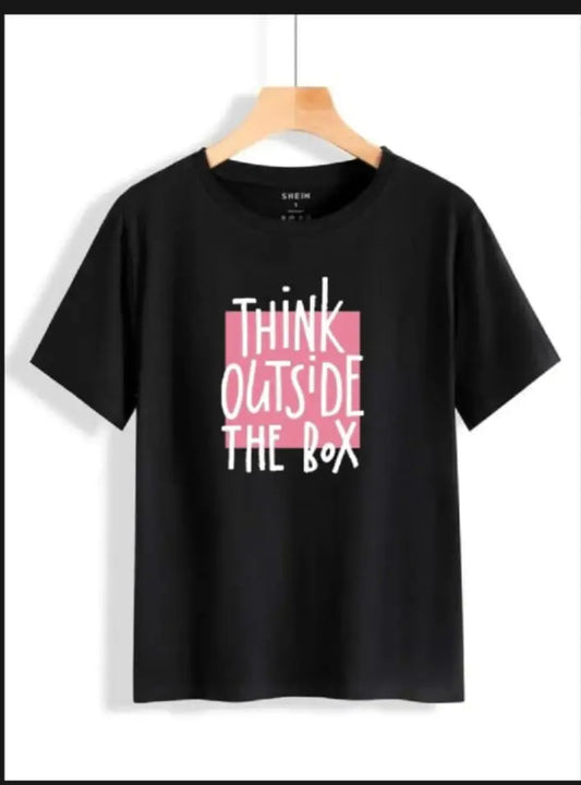 1 Pc Women's Stitched Cotton Printed T-Shirt