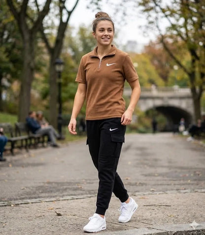 Brown Cotton Track Suit for Women Medium to XL