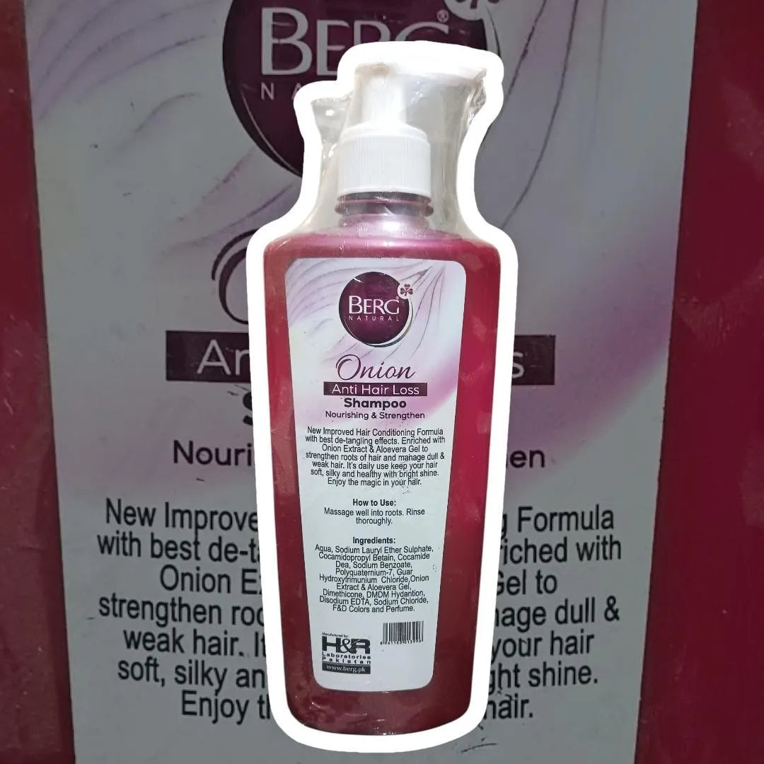 Berg Natural Onion Anti Hair Loss Shampoo 450ml