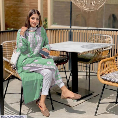 Casual Embroidered Shirt for Women Men Plain Design