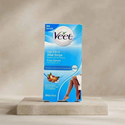 Veet Wax Strips for Smooth Legs & Body 200+