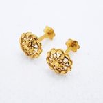 Round Shape Girls Gold Tops Without Stone TP0292