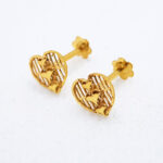 Heart Shape Girls Gold Tops Without Stone TP0293