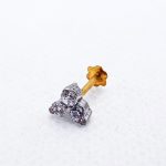 Triangle Shape Gold Nose Pin For Girls NP0203