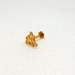 Triangle Nose Pin Gold without Stone NP0110